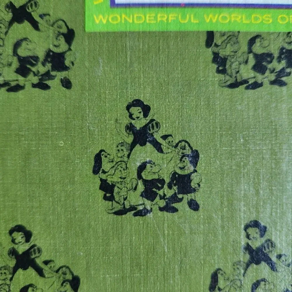Walt Disney the wonderful worlds of nature pine Green Snow White hardback vintag